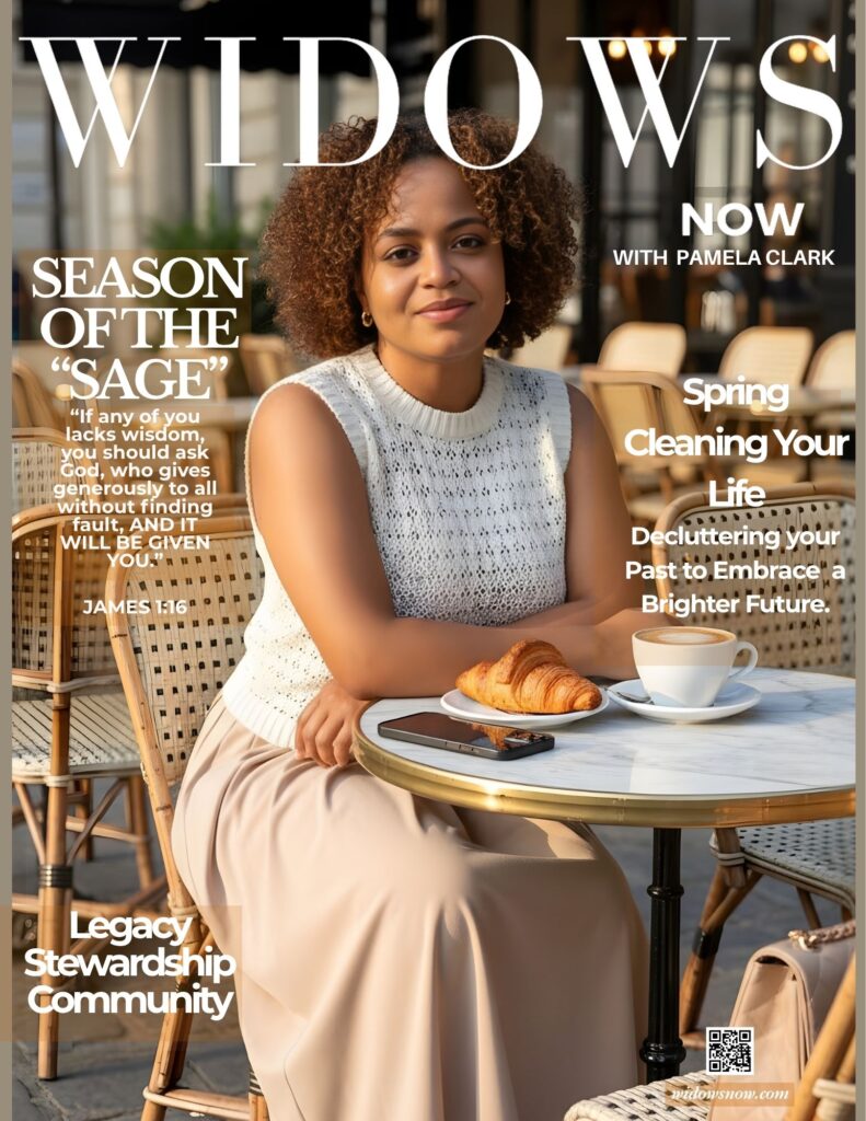 a woman on a magazine
